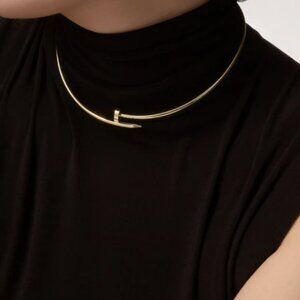Gold Nail Choker Luxury Necklace